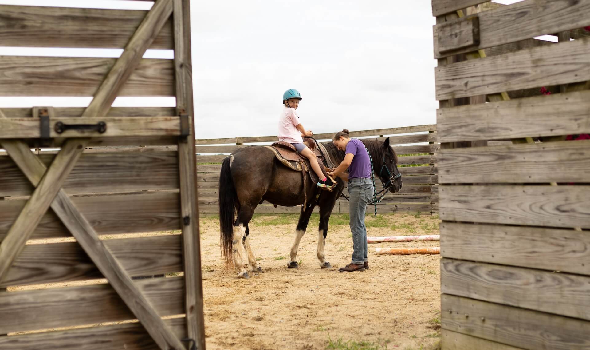 Student on a horse